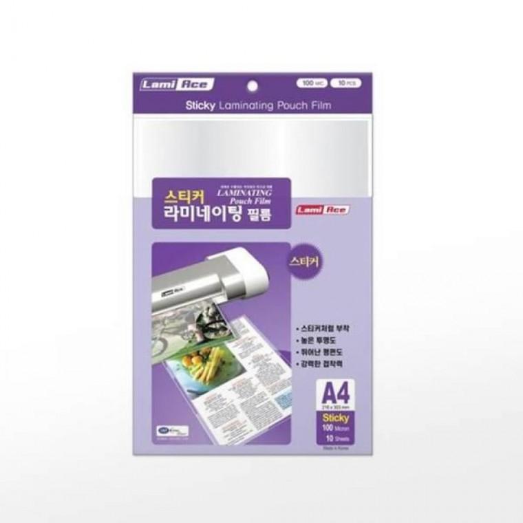 라미에이스 코팅필름 스티커 (100mic/A4/10매)