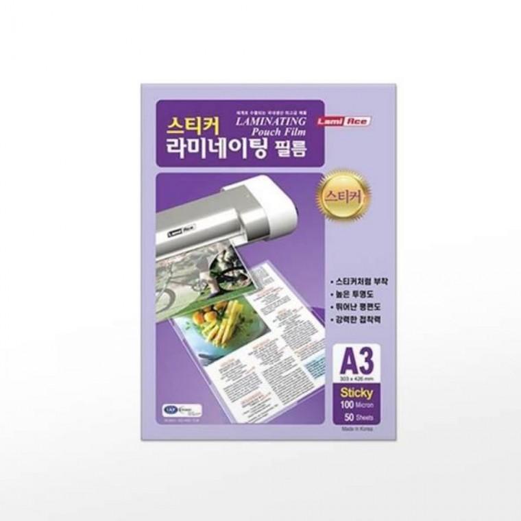 라미에이스 코팅필름 스티커 (100mic/A3/50매)