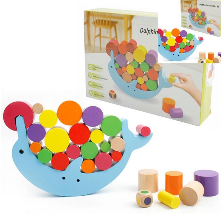 돌고래 균형잡기 28pcs 유아퍼즐 유아교구4세 유아교구장난감