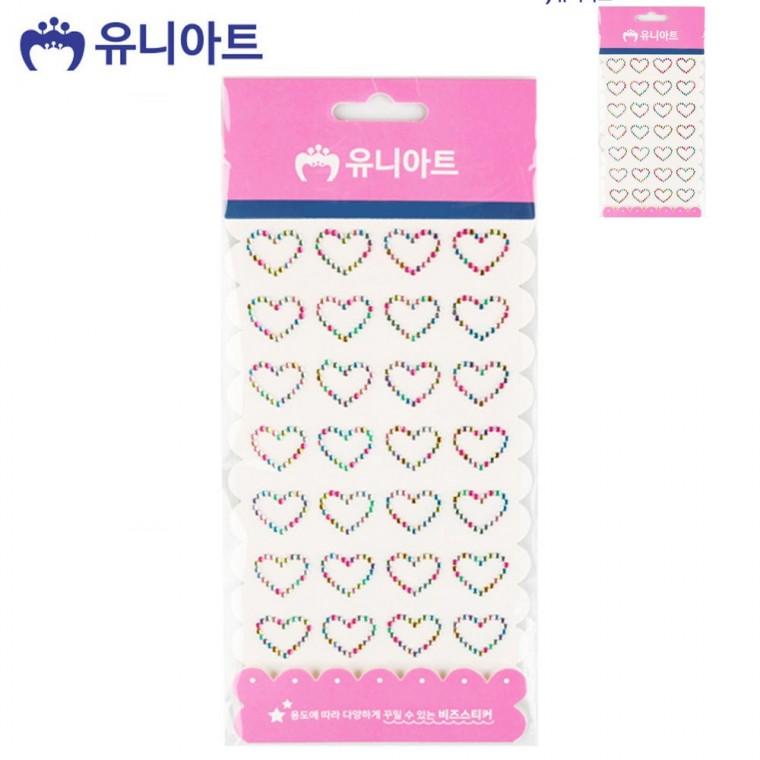 비즈스티커 32번 큐빅스티커 캐리어꾸미기스티커 다이어리꾸미기스티커