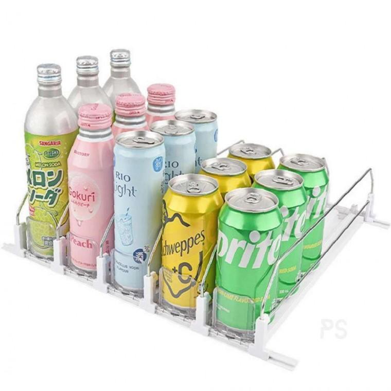 캔음료 디스펜서 38CM 3열 음료보관대 맥주캔디스펜서 음료수디스펜서 맥주트레이 음료수트레이