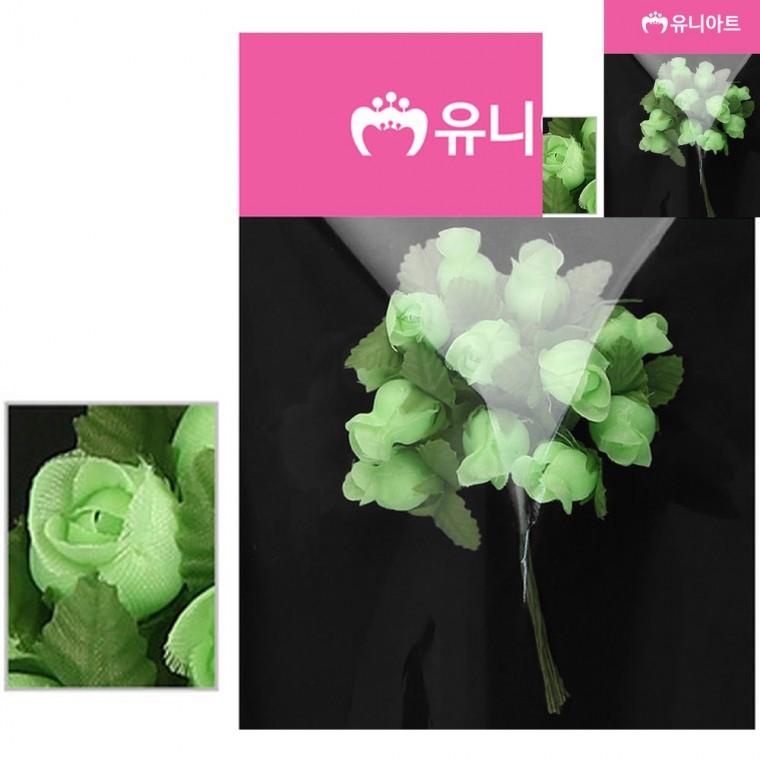 항장미 연두 인조조화 가짜꽃 조화장식