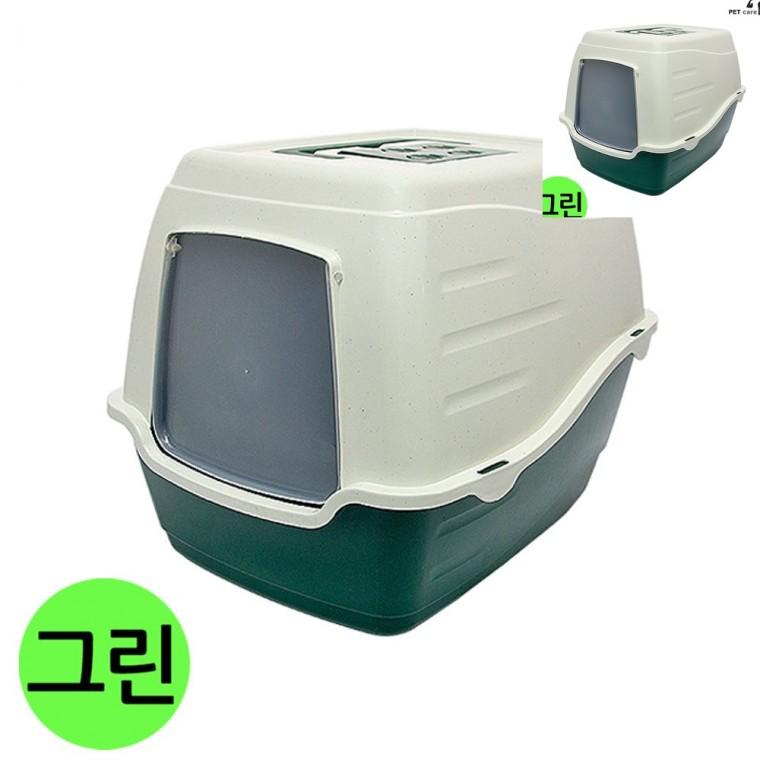 후드화장실 그린 고양이배변패드 고양이변기 노묘화장실