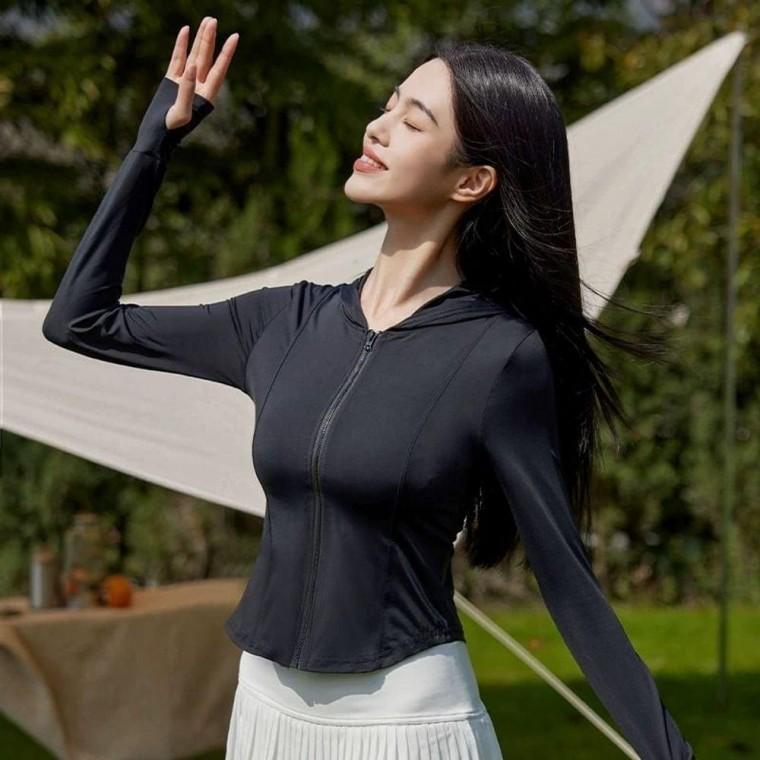 EA 자외선차단 후드집업 여성바람막이 자켓 등산 점퍼 코트 러닝 슬림옷