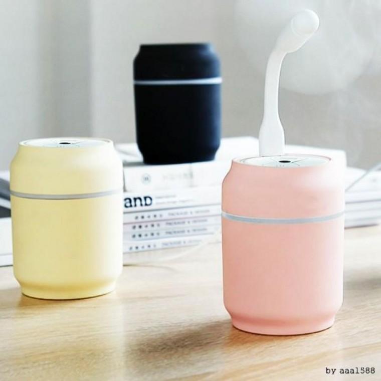가습기 3in1 휴대용 무드등 USB 선풍기