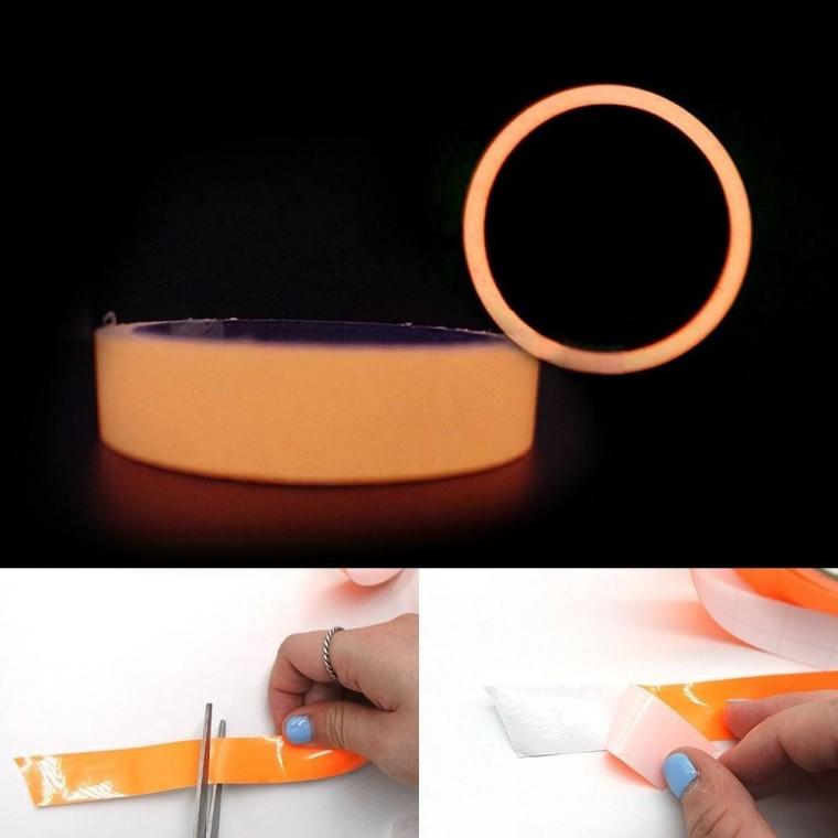 야광테이프 위생적인 주황 소형 2cm x 5m