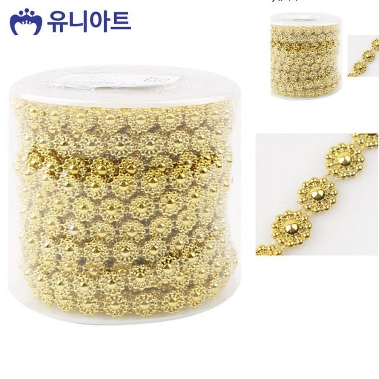롤체인줄 금색 비즈줄 체인비즈 비즈공예부자재