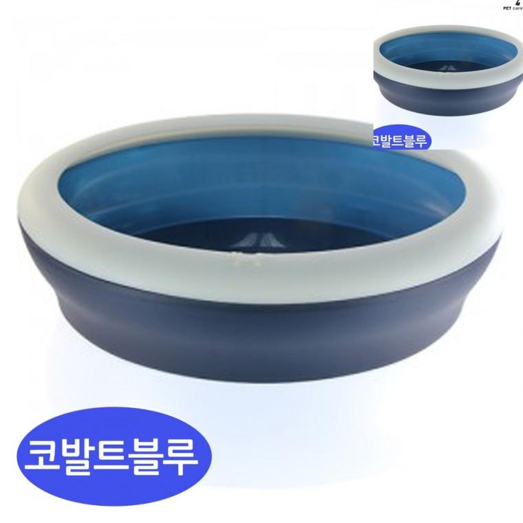캣 토일렛 코발트블루 고양이토일렛 고양이모래화장실 고양이변기