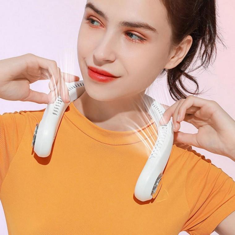 야간작업 농사 밭일용 날개없는 무소음 LED 무드등 선풍기