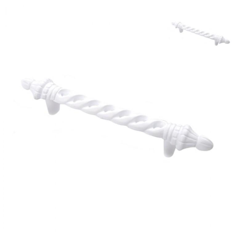 2구 손잡이 나사간격 96mm 백색 싱크대손잡이 가구손잡이 엔틱손잡이