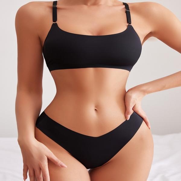 G125755_V라인티팬티 브라탑 상하세트 T팬티 노와이어
