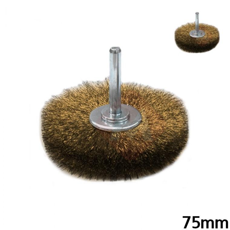 T형 철 브러쉬 75mm 드릴용브러쉬 마감용 드릴용부품