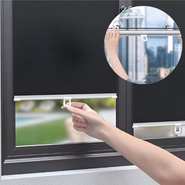 붙이는 블라인드 무타공 암막블라인드 창문 베란다 거실 원룸 셀프 열차단 가리개