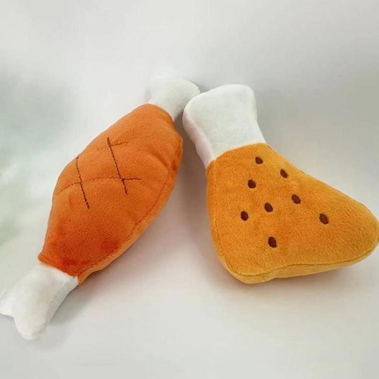 애견 바베큐 간편 장난감 2종 세트 반려견 고양지 털닭다리