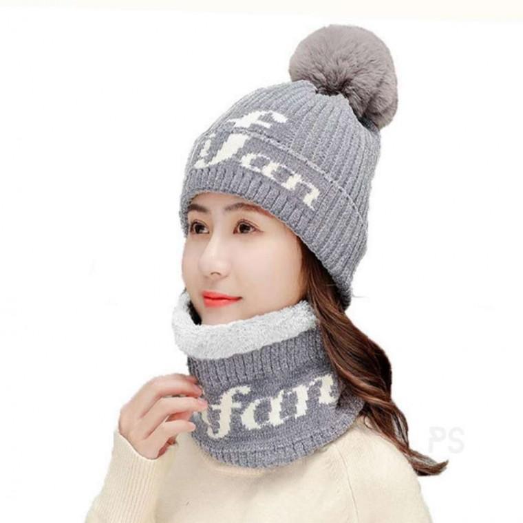 목도리 모자 세트 핑크 겨울털모자 겨울넥워머 겨울워머 골프여성겨울모자 겨울여성모자