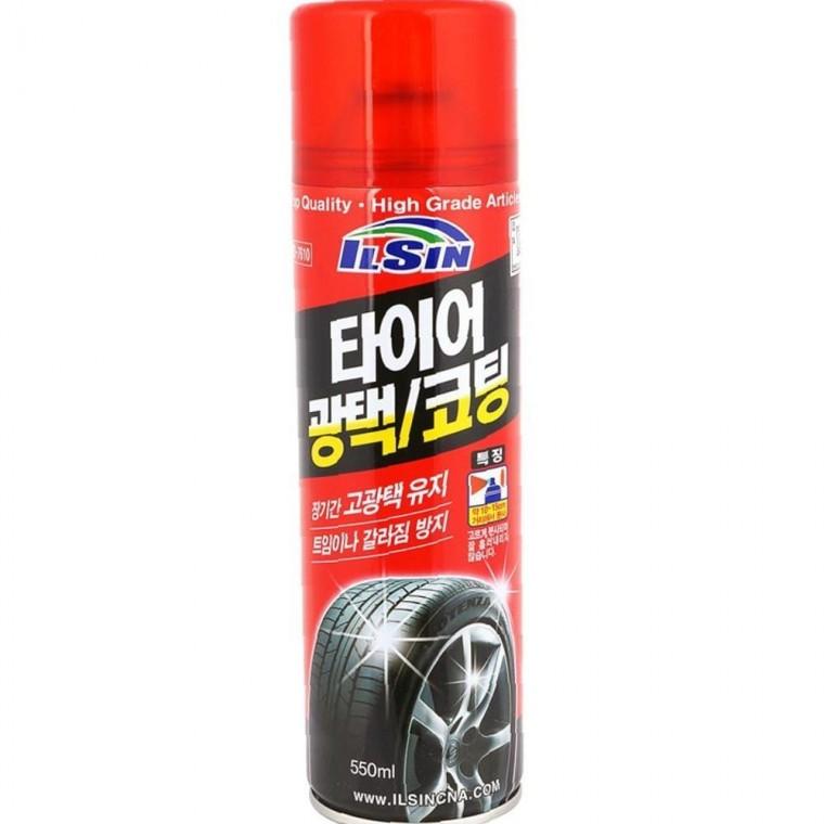 국산 타이어 슬림 광택 코팅 스프레이 550ml 갈라짐 방지