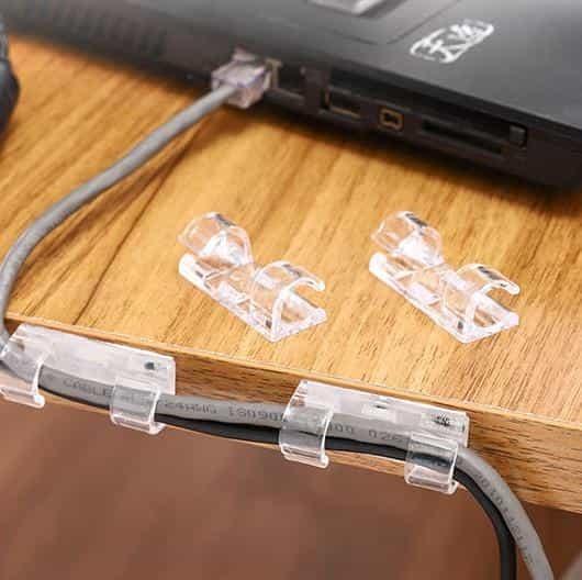 케이블 정리 클립 홀더 접착식케이블타이 전기선정리 컴퓨터책상선정리