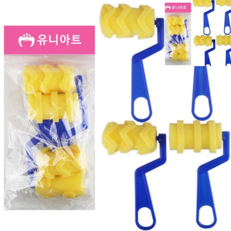 도장찍기 스펀지 4종세트 11번 아동미술만들기 공예용품 만들기체험