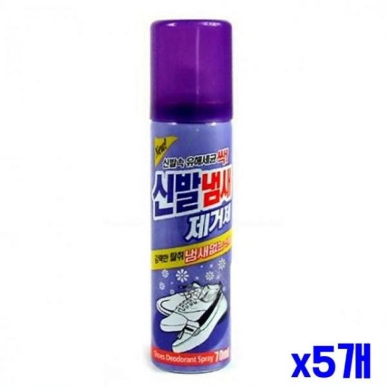휴대용 신발냄새 탈취제 70ml x5개