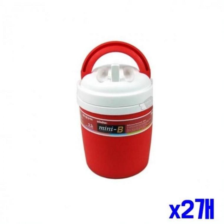 레저 야외 휴대용 보온보냉통 3.3L x2개 보온병