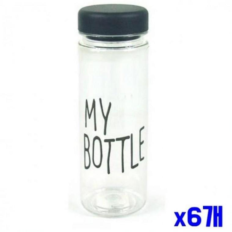휴대용 투명 오 마이 보틀 500ml-색상랜덤 x6개