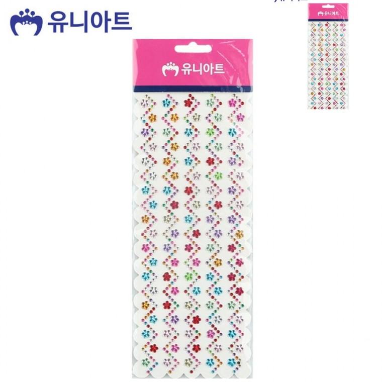 비즈스티커 72번 창문꾸미기스티커 큐빅비즈스티커 보석스티커