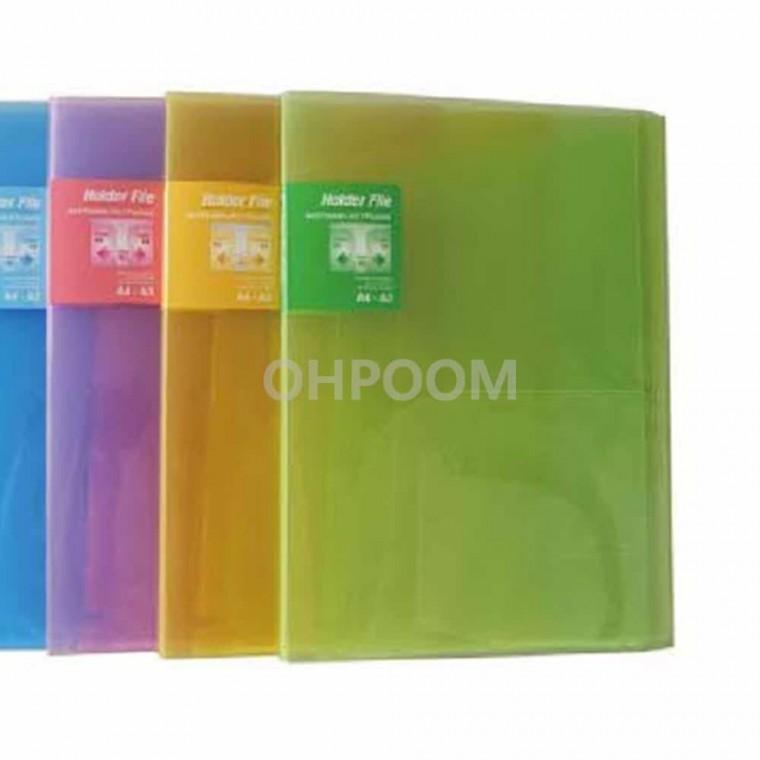 포켓화일 A4 분홍 문서보관화일 a4파일철 악보파일