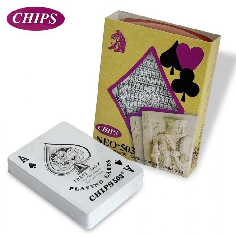 CHIPS 깔끔수납 플레잉카드 NEO-503 트럼프 포커게임 홀덤 마술