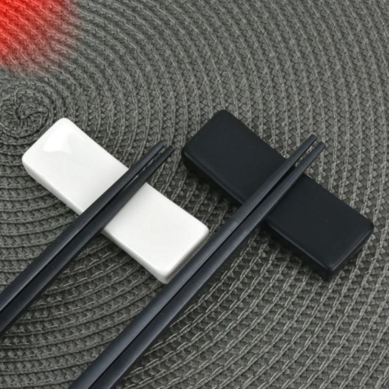 포크받침대 도자기수저받침대 도자기받침대 화이트도자기수저받침