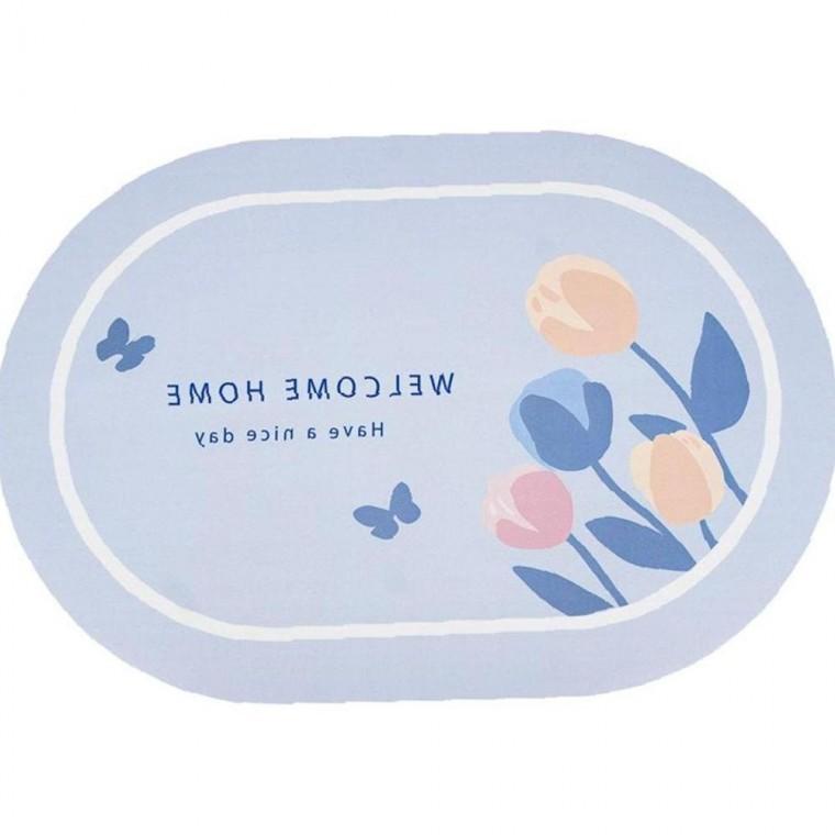 규조토 기본형 타원형 발매트 60x40