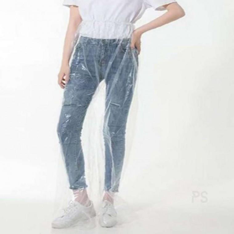 레인 팬츠 10P 블루 우비 비닐바지 방수바지 비옷 작업우의