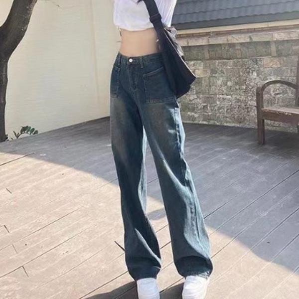 OSM-1006190 빈티지 루즈핏 와이드 청바지