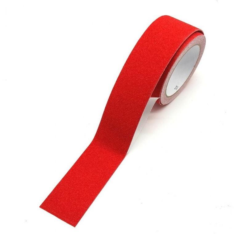 미끄럼방지 가정용 테이프 빨강 50mm x 5m