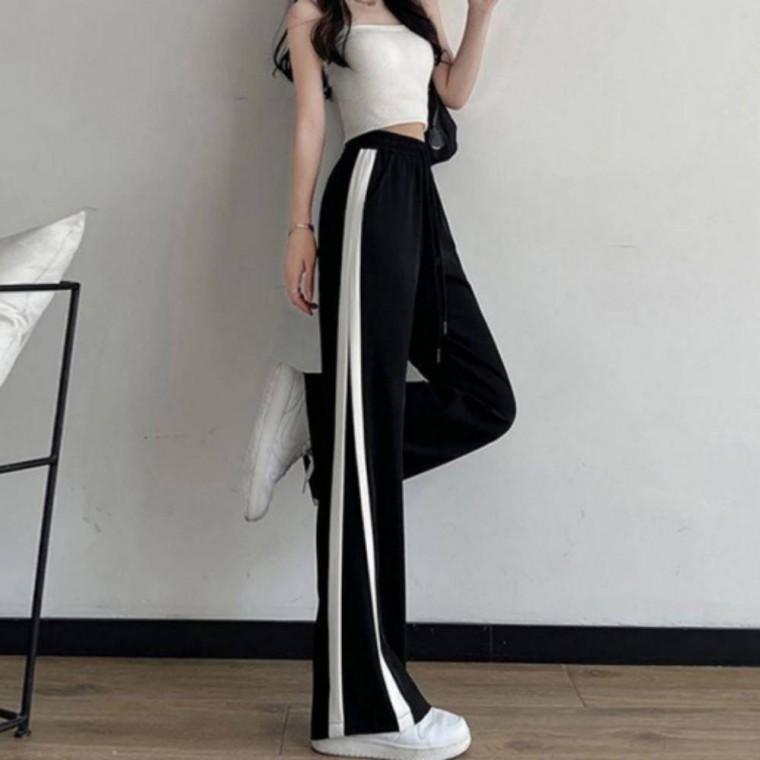 조거 일자 바지 와이드 홈웨어 쿨링 밴딩 팬츠 여름 운동복 여성