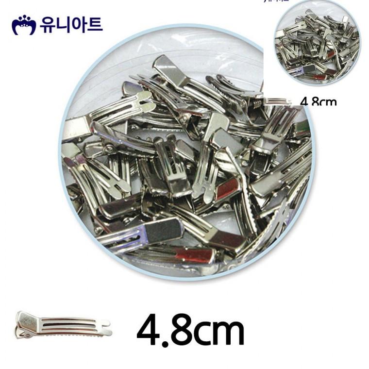 쌍집게핀 4.8cm 1통 아기머리핀재료 머리핀diy재료 헤어악세사리부자재