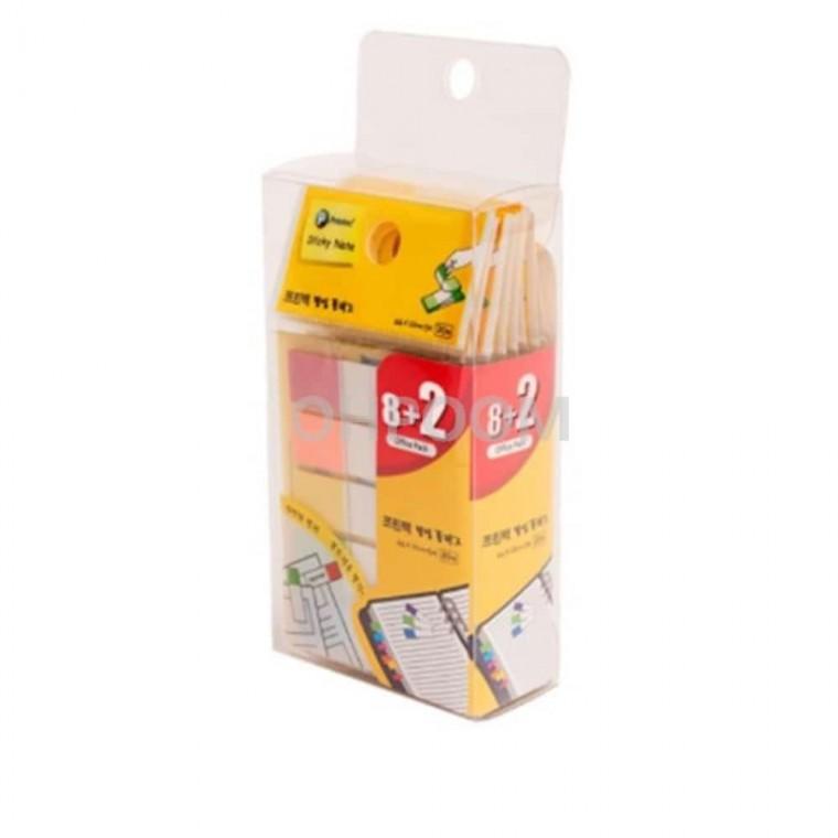 스티키노트 팝업플래그 오피스팩 5색 8+2 FO4412-5 44x12 20매 문서표식 휴대하기좋은크기 독서용품