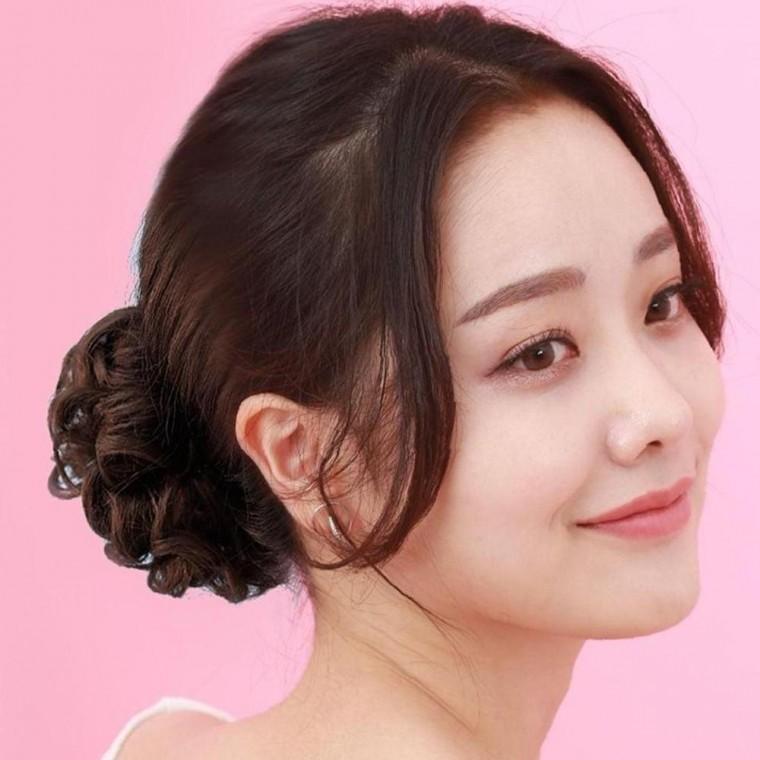 업스타일 똥머리 정밀한 곱창가발(대)