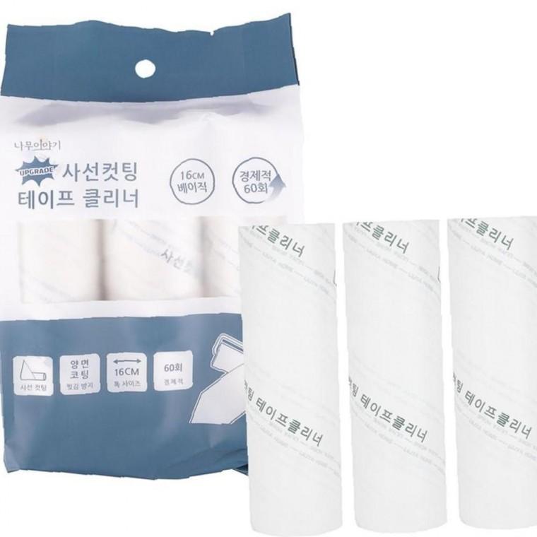 활용도높은 사선 컷팅 16cm 테이프 클리너 리필 3p