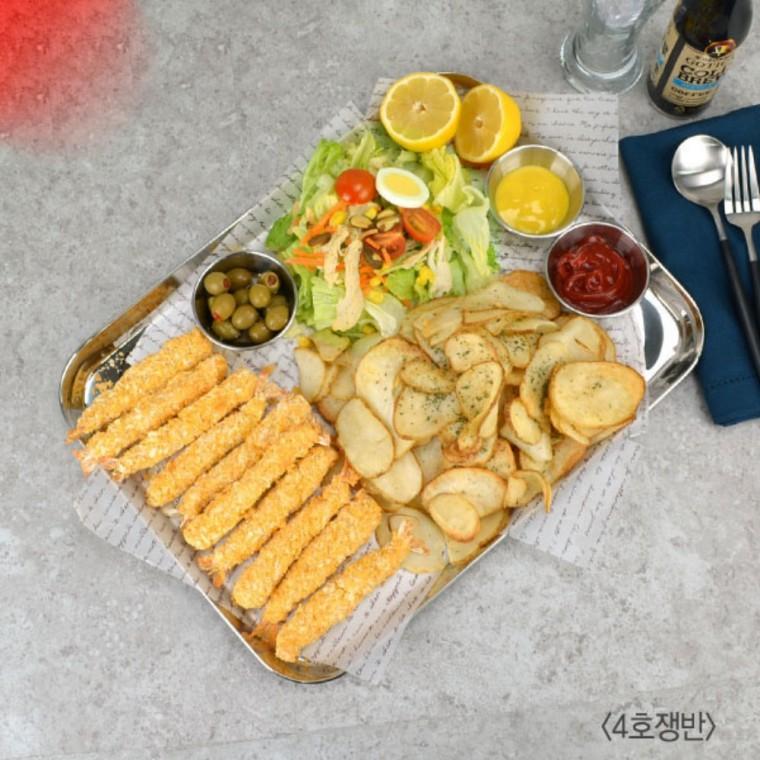 스텐사각트레이 스텐트레이 직사각쟁반 튀김받침