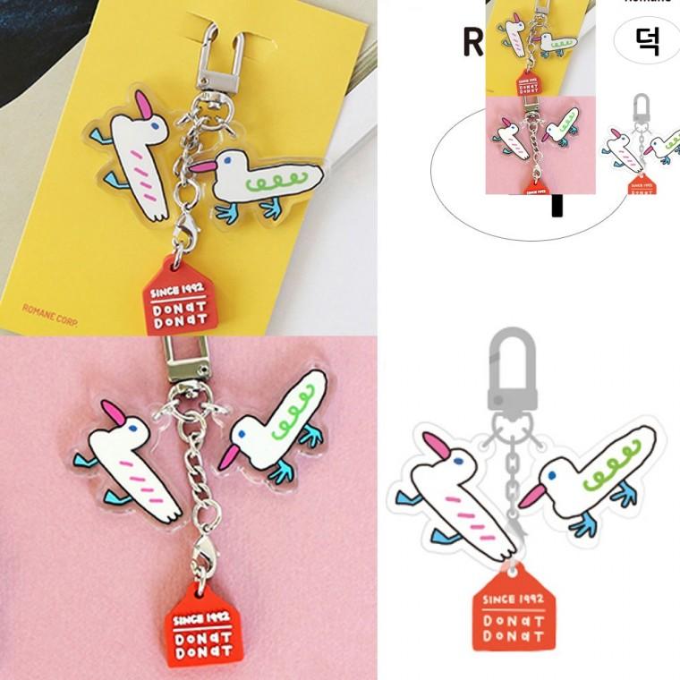 아크릴 키링 덕 열쇠고리 여성가방키링악세사리 아크릴열쇠키링