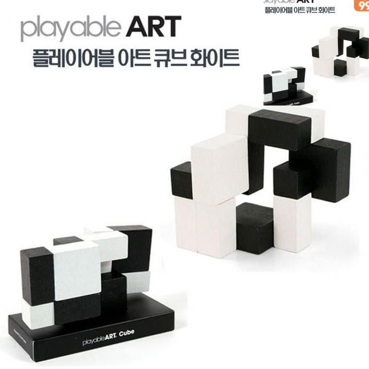 큐브 화이트 공간감각큐브 손운동퍼즐 큐브퍼즐