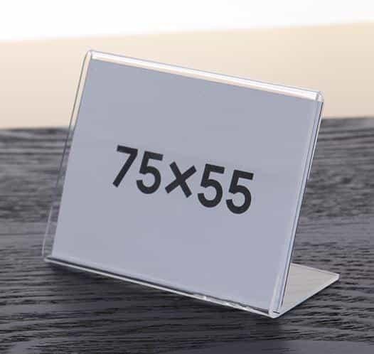 아크릴 POP 가격표 메뉴판 스탠드 7.5x5.5 POP스탠드 테이블메뉴판 아크릴꽂이판