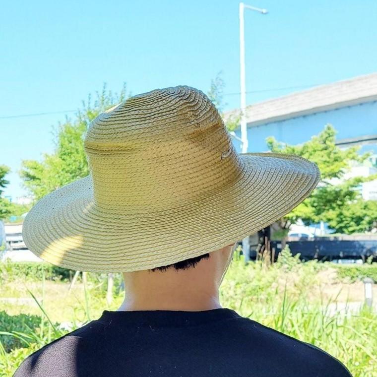 여름 야외용 실속형 라탄 모자 40cm