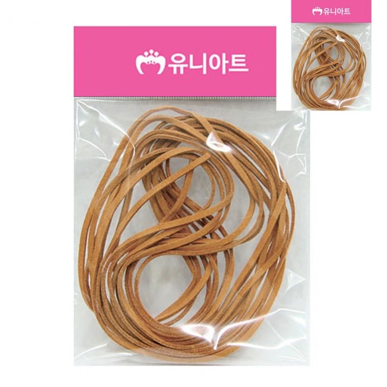 가죽공예끈 연갈색 스웨이드팔찌끈 목걸이용가죽끈 얇은가죽끈