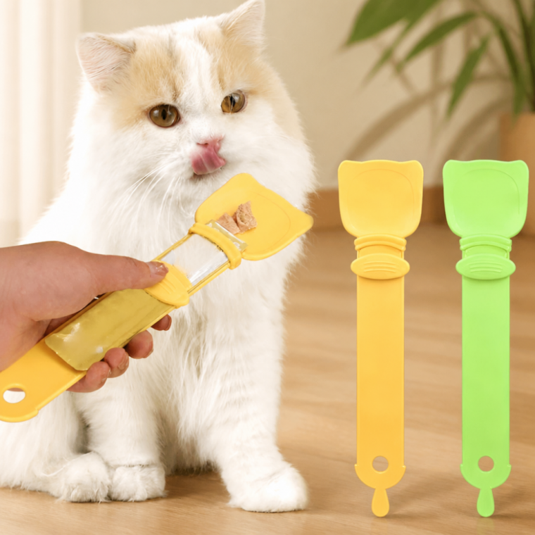 고양이 츄르 짜개 스푼 펫 간식 급여기 반려동물 스틱 스퀴저
