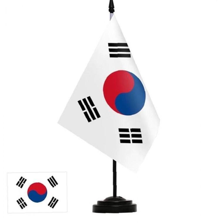 탁상 미니 컴팩트 태극기세트 깃발 꽂이 국기 받침대