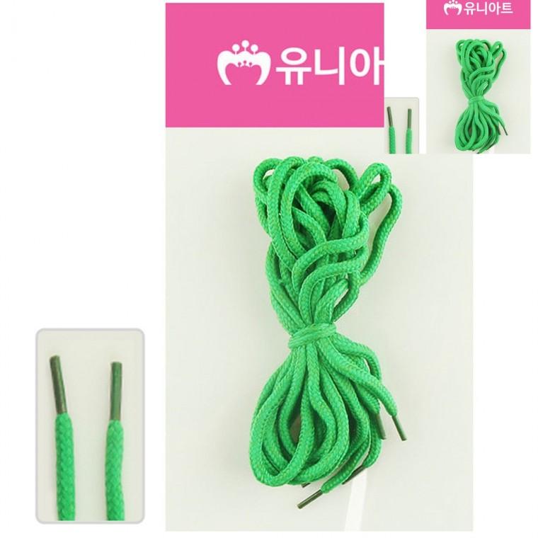 신발끈 녹색 매듭끈 운동화줄 유아미술놀이재료