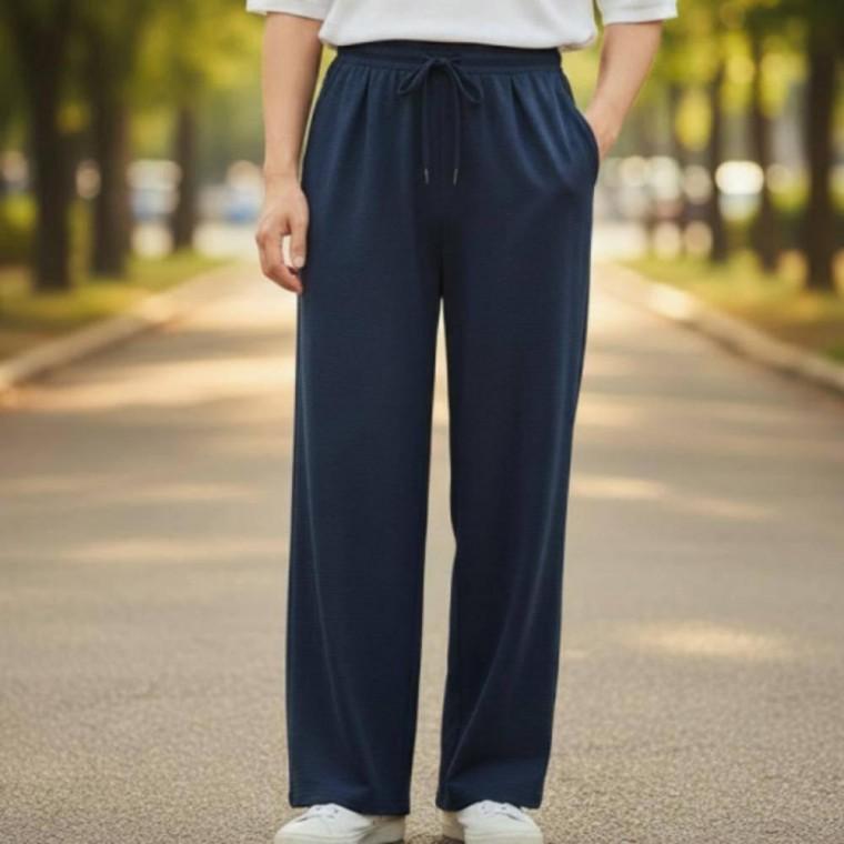 더블턱 밴딩 팬츠 쿨링 찰랑 쿨리마 와이드바지 남녀 여름