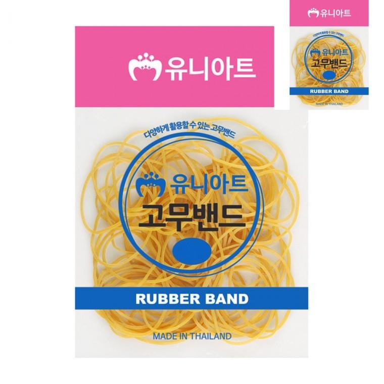 노랑 고무줄 7cm 여성머리끈 칼라고무줄 애기고무줄
