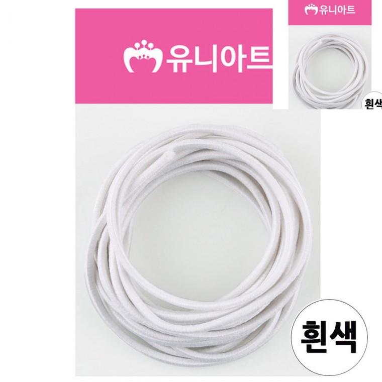 칼라 고무줄 흰색 키즈머리끈 칼라고무줄 초등학생머리끈